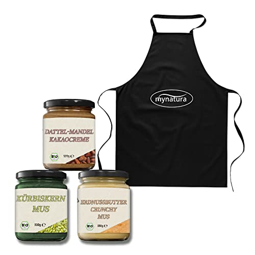 Mynatura Bio Mus-Set I Aufstrich I Nussmus I Mus I Kochen I Backen I Brotaufstrich I Snack I Nutbutter (Set 5) von mynatura