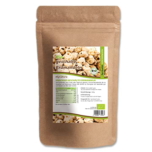 Mynatura Bio geschälte Erdmandeln I Mandeln | Nüsse | Müsli | Bowl | Snack | Frühstück | Ernährung (1x1000g) von mynatura