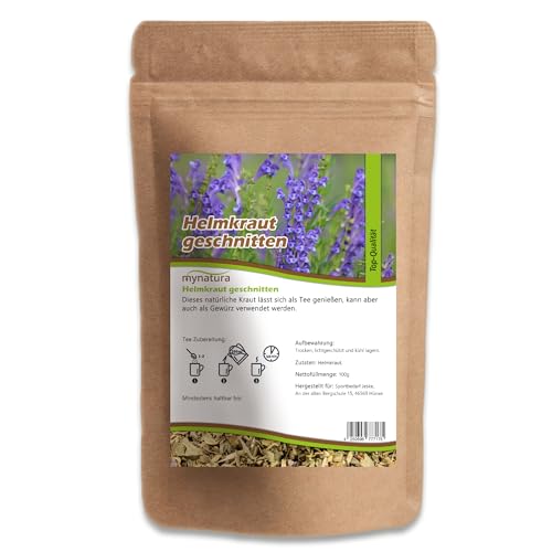 Mynatura Helmkraut getrocknet und geschnitten | Teekraut | Getrocknete Kräuter | Herbs | Vegan | Helmkrautstrauch | Pflanzenkunde | 100g Mynatura Helmkraut getrocknet und geschnitten | Teekraut | Getrocknete Kräuter | Herbs | Vegan | Helmkrautstrauch | Pflanzenkunde | 100g von mynatura