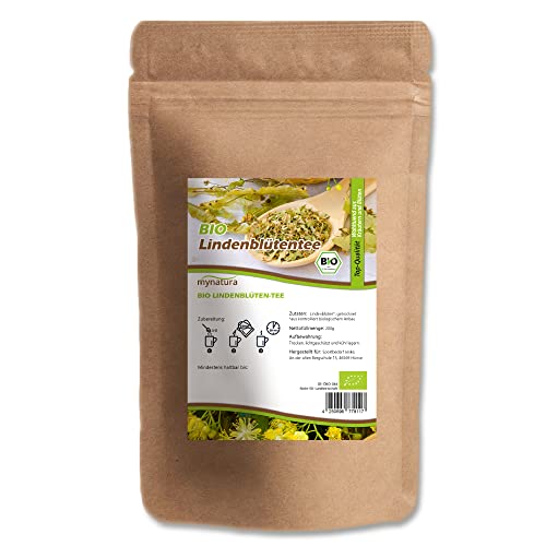 Mynatura Lindenblütentee Bio | Lindenblüten | Kräutertee | Blumen | Kräuter | Naturprodukt | vegan und vegetarisch | Bioprodukt (2x200g) von mynatura