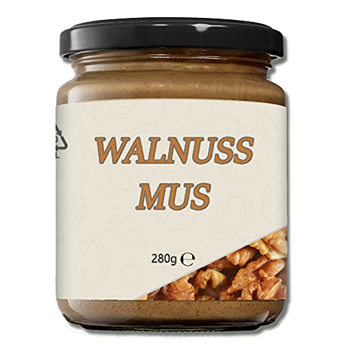 Mynatura Walnuss Mus 280g I Aufstrich I Nussmus I Aus frischen Walnüssen I Walnut I Snack I Brotaufstrich I Im Glas (1x 280g) von mynatura