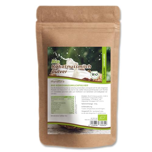 mynatura Bio Kokosmilchpulver Kokosmilch | Pulver | Kochen | Backen | Dessert | Kokosnuss | Ernährung | Nachtisch | süß (2x1kg) von mynatura