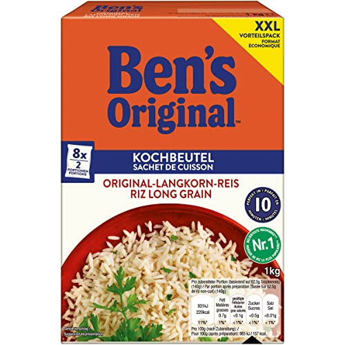 n.v. Bens Original Langkorn Reis 10 Minuten praktische Kochbeutel 1000g von n.v.