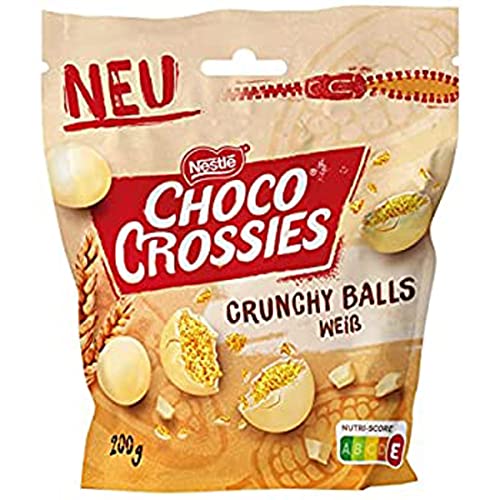 Choco Crossies Crunchy Balls weiße Schokolade mit Cerealienkern 200g von n.v.