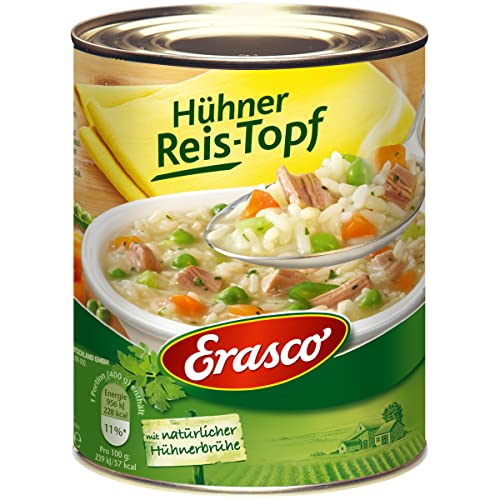 Erasco Hühner Reis Topf mit frischen Möhren und Kräutern 800g von n.v.