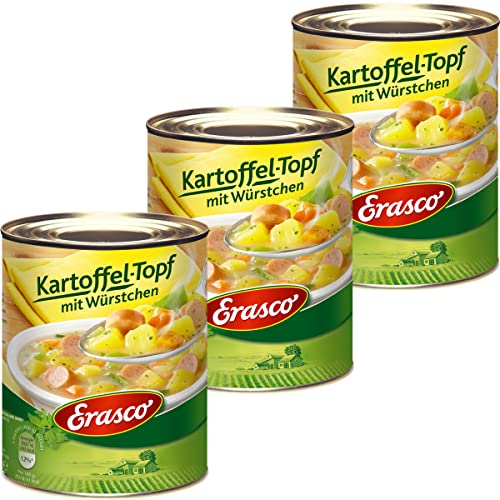 Erasco Kartoffel Topf mit Würstchen mit feinen Kräutern 800g 3er Pack von n.v.