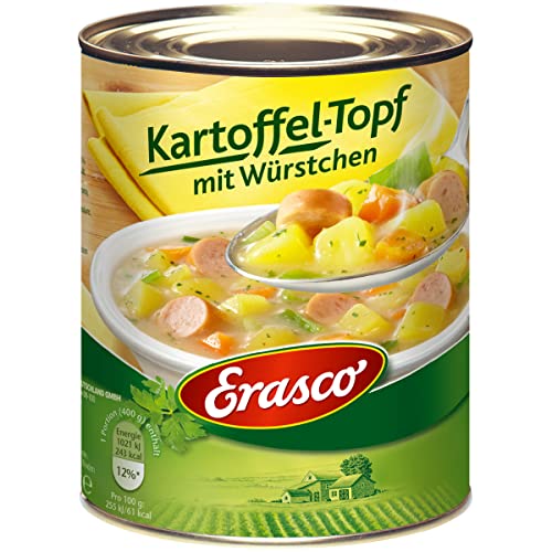 Erasco Kartoffel Topf mit Würstchen mit feinen Kräutern 800g Erasco Kartoffel Topf mit Würstchen mit feinen Kräutern 800g von n.v.