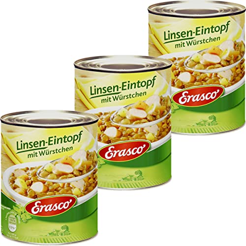Erasco Linseneintopf mit Würstchen für die ganze Familie 800g 3er Pack Erasco Linseneintopf mit Würstchen für die ganze Familie 800g 3er Pack von n.v.