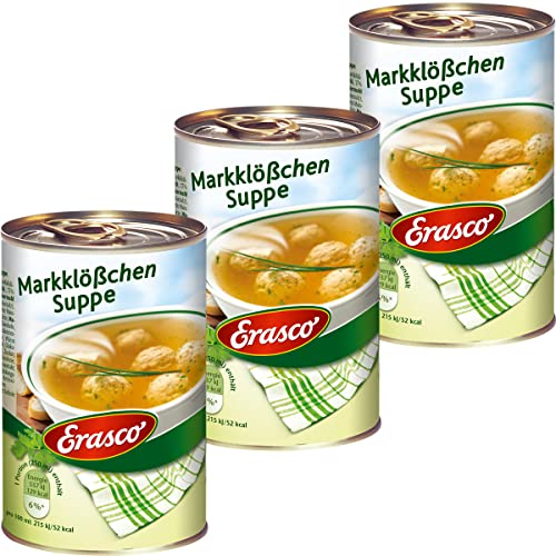 Erasco Markklößchen Suppe kräftig fein mit Schnittlauch 390ml 3er Pack von n.v.