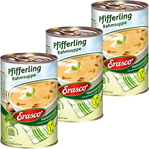 Erasco Pfifferling Rahmsuppe mit Sahne natürlich lecker 390ml 3er Pack von n.v.