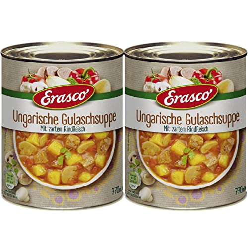 Erasco Ungarische Gulaschsuppe Eintopf mit Rindfleisch 770ml 2er Pack von n.v.