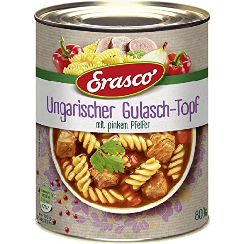 Erasco Ungarischer Gulasch Topf mit pinkem Pfeffer verfeinert 800g von n.v.