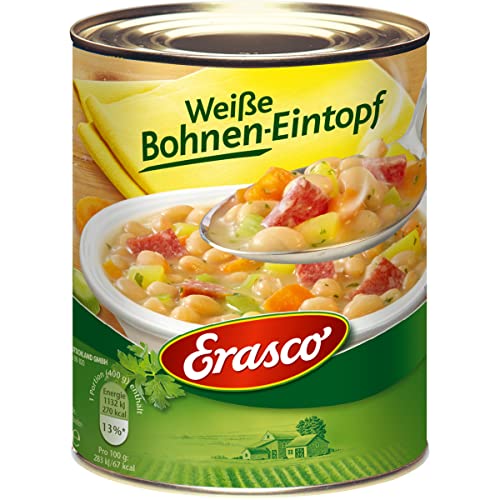 Erasco Weiße Bohnen Eintopf mit feiner Salami und Gemüse 800g von n.v.
