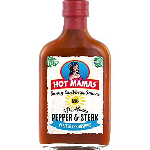 HOT MAMAS Sunny Caribbean Sauces Pepper and Steak in der Flasche 195ml von n.v.
