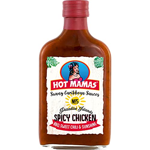 HOT MAMAS Sunny Caribbean Spicy Chicken BBQ Sauces Flasche 195ml von n.v.