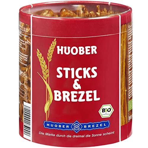 Huober Bio Sticks und Brezel knuspriges Salz Laugen Gebäck 300g von n.v.