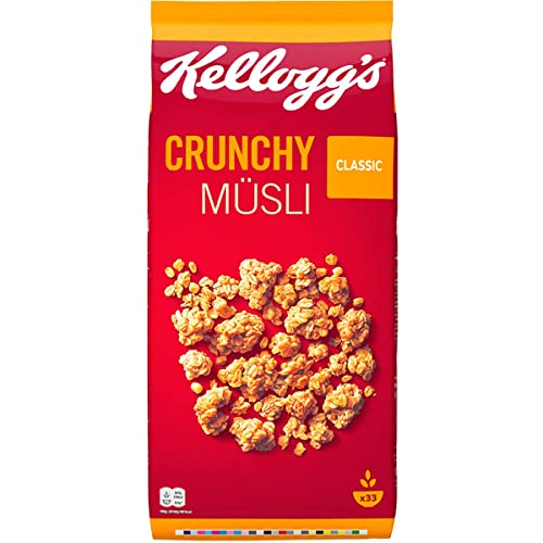 Kelloggs Crunchy Müsli Classic knusprig leckeres Knuspermüsli 1500g von n.v.