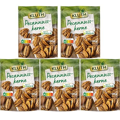 Kluth Pecannusskerne reich an Vitamin B1 Premium Produkt 100g 5er Pack von n.v.