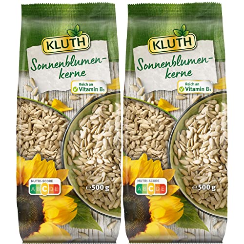 Kluth Sonnenblumenkerne zum Snacken reich an Vitamin B1 500g 2er Pack von n.v.