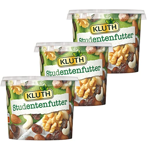 Kluth Studentenfutter Premium Snack reich an Vitamin E 300g 3er Pack von n.v.