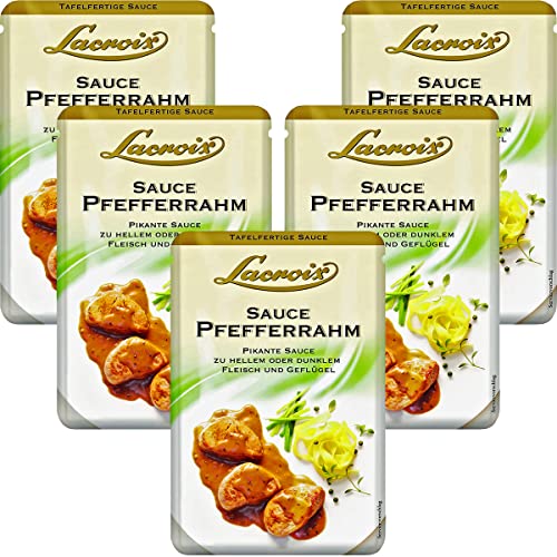 Lacroix Sauce Pfefferrahm tafelfertig ideal zu fleisch 150ml 5er Pack von n.v.