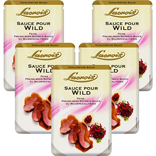 Lacroix Sauce pour Wild klassische Sauce zu Wildfleisch 150ml 5er Pack von n.v.