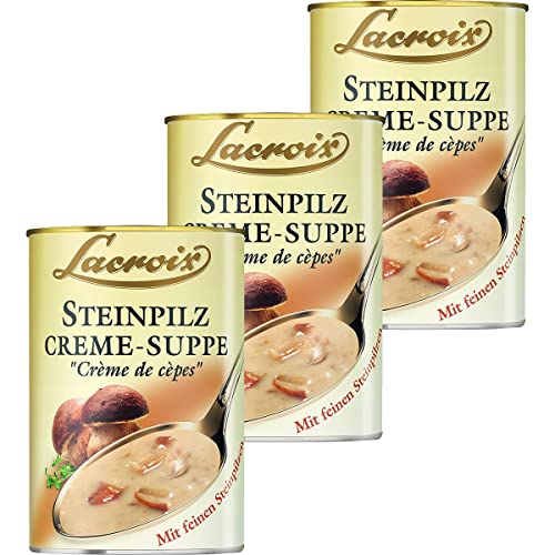 Lacroix Steinpilz Creme Suppe aromatisch lecker cremig 400ml 3er Pack von n.v.