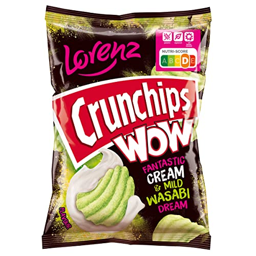Lorenz Crunchips WOW Cream und Mild Wasabi Kartoffelchips 110g von n.v.