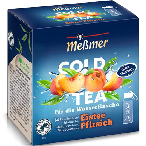 Meßmer Cold Tea fruchtig süßer Eistee Pfirsich 14 Teebeutel 38g von n.v.