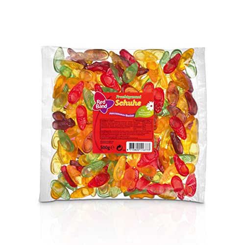 Red Band Fruchtgummi Schuhe fruchtig süß 5fach sortiert 500g von n.v.