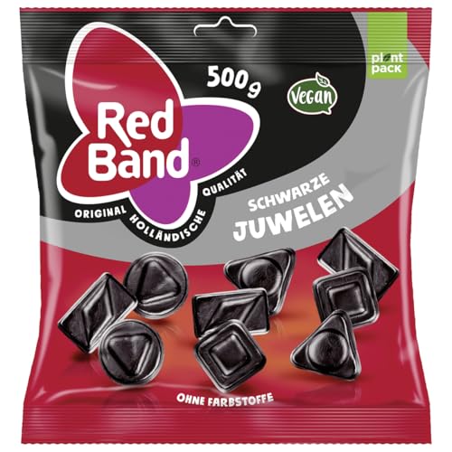 Red Band Schwarze Juwelen Starklakritz im Family Beutel 500g von n.v.