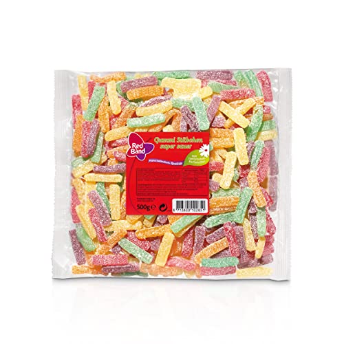 Red Band bunte Gummi Stäbchen gezuckert und super sauer 500g von Red Band