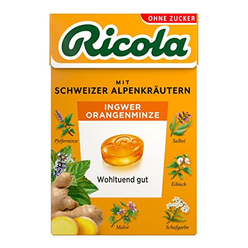 Ricola Ingwer Orangenminze mit Schweizer Alpenkräutern ohne Zucker 50g von n.v.