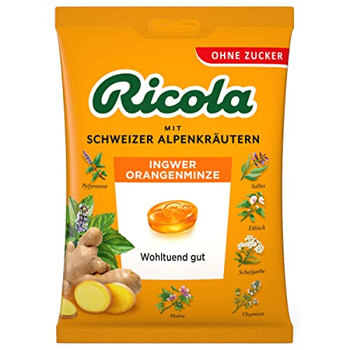 Ricola Ingwer Orangenminze mit Schweizer Alpenkräutern ohne Zucker 75g Ricola Ingwer Orangenminze mit Schweizer Alpenkräutern ohne Zucker 75g von n.v.