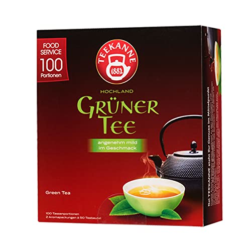 Teekanne Grüner Tee angenehm mild im Geschmack 100 Teebeutel 150g von n.v.