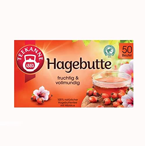 Teekanne Hagebutte und Hibiskus fruchtig erfrischend 50 Beutel 175g von n.v.