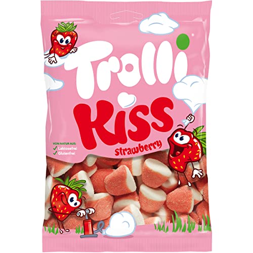 Trolli Strawberry Kiss kandierte softe Schaumzuckerstücke 200g von n.v.