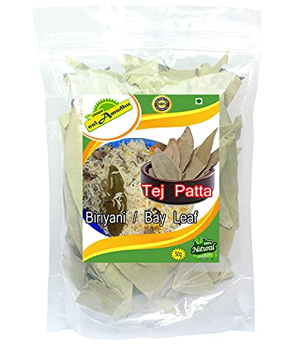 nalAmudhu Lorbeerblätter, Lorbeerblatt, getrocknete Lorbeerblätter, ganzes Lorbeerblatt, Lorbeerblatt, Tej Patta, Gewürz zum Kochen 50g nalAmudhu Lorbeerblätter, Lorbeerblatt, getrocknete Lorbeerblätter, ganzes Lorbeerblatt, Lorbeerblatt, Tej Patta, Gewürz zum Kochen 50g von nalAmudhu