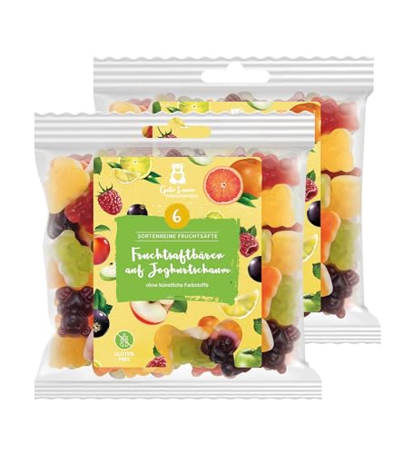 2er Set Fruchtsaftbären auf Joghurtschaum | sortenreine Fruchtsäfte | Ohne künstliche Farbstoffe und Geschmacksverstärker | Glutenfrei | Der Geschmack nach Joghurt mit frischem Obst 2er Set Fruchtsaftbären auf Joghurtschaum | sortenreine Fruchtsäfte | Ohne künstliche Farbstoffe und Geschmacksverstärker | Glutenfrei | Der Geschmack nach Joghurt mit frischem Obst von naschlabor