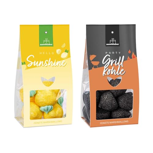 2er-Set Grillparty Marshmallow Mix | Süße Überraschung für Sommerpartys | Saure Marshmallows | Perfekt für Grillabende und Lagerfeuer | Zitronen- und Grillkohle Marshmallows 2er-Set Grillparty Marshmallow Mix | Süße Überraschung für Sommerpartys | Saure Marshmallows | Perfekt für Grillabende und Lagerfeuer | Zitronen- und Grillkohle Marshmallows von naschlabor