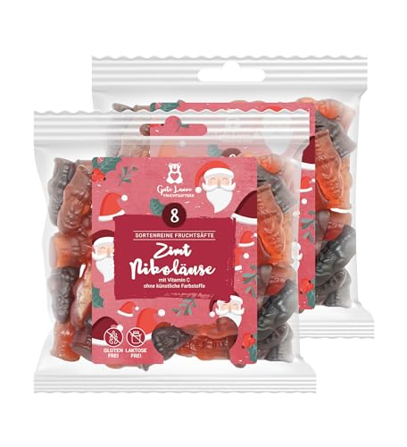 2er Set Gute Laune Fruchtsaftbär Zimt Nikoläuse | sortenreine Fruchtsäfte | Ohne künstliche Farbstoffe und Geschmacksverstärker | Gluten- und Laktosefrei 2er Set Gute Laune Fruchtsaftbär Zimt Nikoläuse | sortenreine Fruchtsäfte | Ohne künstliche Farbstoffe und Geschmacksverstärker | Gluten- und Laktosefrei von naschlabor