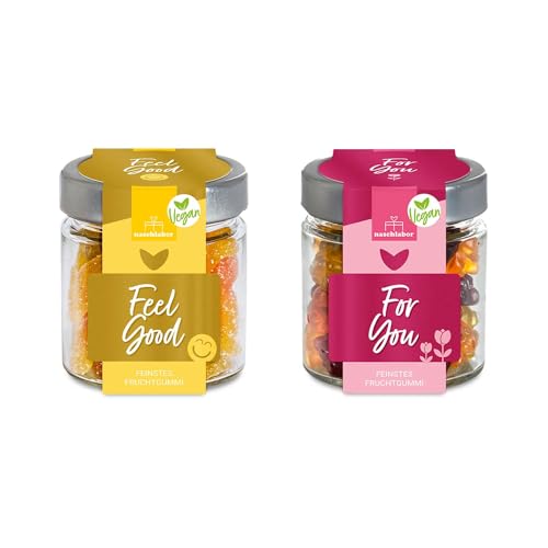 2er-Set Veganes Duo | Vegane Gummibärchen | Geschenk für Veganer | Geschenk für Freunde und Familie | Saure Fruchtgummis | Leckere Gummibärchen ohne Gelatine 2er-Set Veganes Duo | Vegane Gummibärchen | Geschenk für Veganer | Geschenk für Freunde und Familie | Saure Fruchtgummis | Leckere Gummibärchen ohne Gelatine von naschlabor