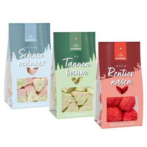 3er-Set Marshmallow Mix Weihnachten | leckere Marshmallows für Weihnachten | Geschenk zur Weihnachtszeit | Praktisches 3er Set Marshmallows zum Verschenken 3er-Set Marshmallow Mix Weihnachten | leckere Marshmallows für Weihnachten | Geschenk zur Weihnachtszeit | Praktisches 3er Set Marshmallows zum Verschenken von naschlabor