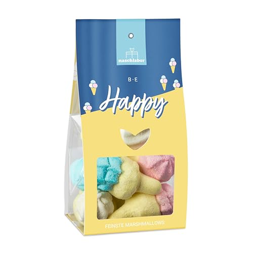 Be Happy Eis Marshmallows | Lustige Marshmallow Eishörnchen | Die passende Süßigkeit für deinen Sommer | In der exklusiven Geschenkverpackung | Perfekt für Sommerpartys und als Mitbringsel Be Happy Eis Marshmallows | Lustige Marshmallow Eishörnchen | Die passende Süßigkeit für deinen Sommer | In der exklusiven Geschenkverpackung | Perfekt für Sommerpartys und als Mitbringsel von naschlabor