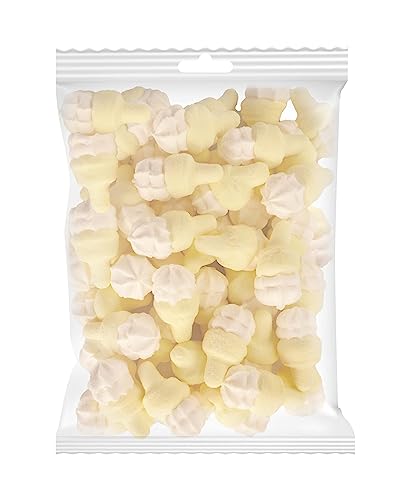 Candy Bar | Marshmallow Eishörnchen weiß- sauer 750g | ca. 47 Stück pro Beutel | Marshmallows für Hochzeit | Babyshowerparty Deko | 750g Großpackung | Eishörnchen Marshmallows | Saure Marshmallows von naschlabor