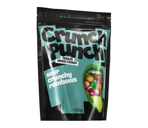 Crunch Punch 200g | Gefriergetrocknete Süßigkeiten | Kaubonbon | Knusprige Süßigkeiten | Freeze Dried Candies | Fruchtige Kaubonbons | American Candy | Bekannt von TikTok von naschlabor