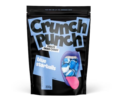 Crunch Punch 200g | Gefriergetrocknete Süßigkeiten | Kaubonbon | Knusprige Süßigkeiten | Freeze Dried Candies | Fruchtige Kaubonbons | American Candy | Bekannt von TikTok von naschlabor