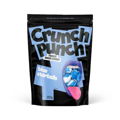 Crunch Punch 200g | Gefriergetrocknete Süßigkeiten | Kaubonbon | Knusprige Süßigkeiten | Freeze Dried Candies | Fruchtige Kaubonbons | American Candy | Bekannt von TikTok von naschlabor