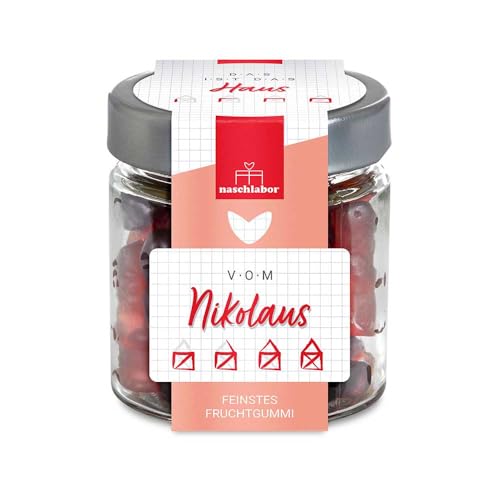 Das ist das Haus vom Nikolaus im Geschenkglas 120g | Geschenk für Familie, Freunde und Kollegen zu Weihnachten | Nikolausgeschenk | Fruchtgummis mit feiner Zimt Note Das ist das Haus vom Nikolaus im Geschenkglas 120g | Geschenk für Familie, Freunde und Kollegen zu Weihnachten | Nikolausgeschenk | Fruchtgummis mit feiner Zimt Note von naschlabor
