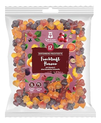 Fruchtsaftherzen | Herzen Gummibärchen | 20% sortenreine Fruchtsäfte | Ohne künstliche Farbstoffe und Geschmacksverstärker | Gluten- und Laktosefrei Fruchtsaftherzen | Herzen Gummibärchen | 20% sortenreine Fruchtsäfte | Ohne künstliche Farbstoffe und Geschmacksverstärker | Gluten- und Laktosefrei von naschlabor